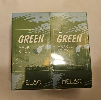 2X Green Tea Clay Mask Stick Purifying Deep Cleansing Blackhead Acne Remover
