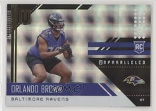 2018 Panini Unparalleled Rookie Superplaid 143/150 Orlando Brown #277 0w4w