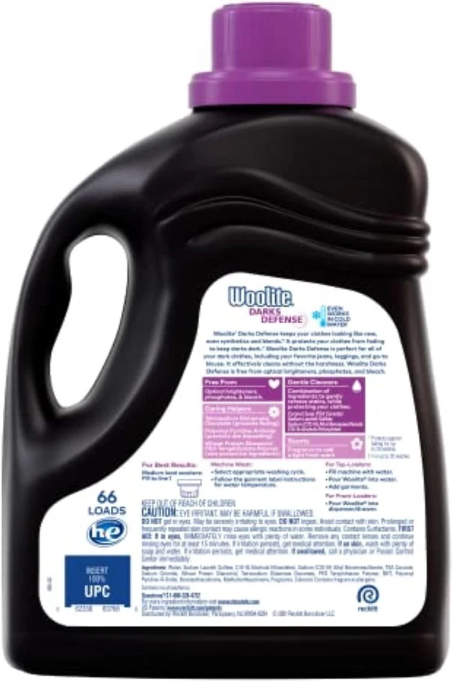 Detergente líquido para ropa Woolite All Darks ropa oscura Moonlight Breeze 100 oz Foto 2 de 4