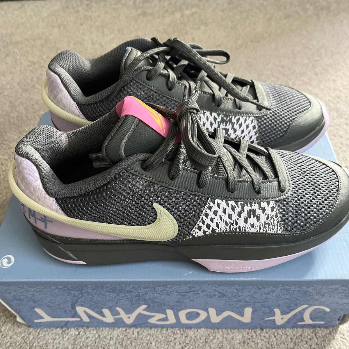 Nike JA 1 'Personal Touch' Grey Purple FQ4796-001 Men's Size 10