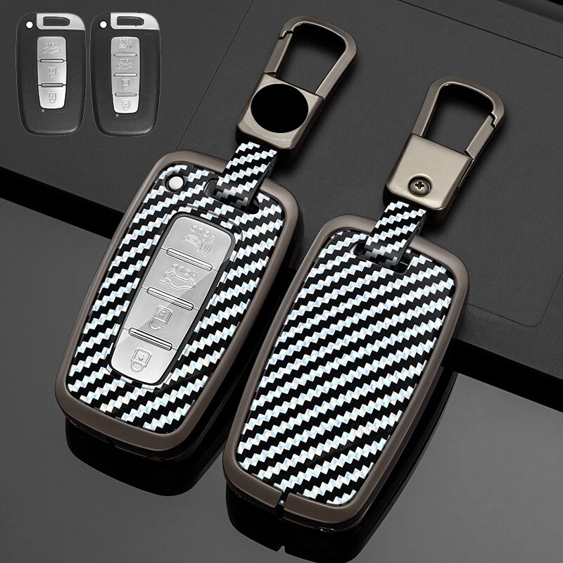 Funda para llave de coche de cuero de aleación de zinc para Hyundai Sonata Veloster Elantra Tucson Foto 4 de 4