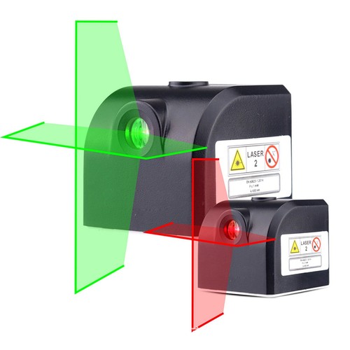 Red/Green Cross Line Vertical 2 Line 1 Point Leveling Laser Level with Magnet - Picture 2 of 14