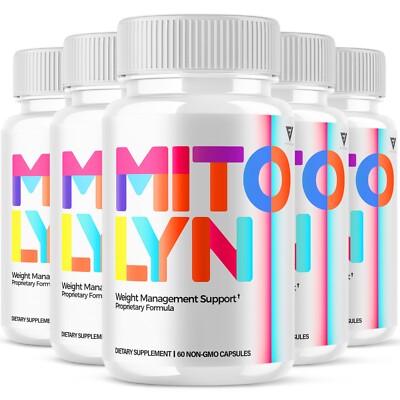 (5 Pack) Mitoyln Capsules Mito Lyn Weight Loss Support Pills (300 Capsules)