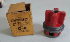 Vintage RIDGID 1/8" Die Head Complete For O-R Drop Head Pipe Threader USA Tool