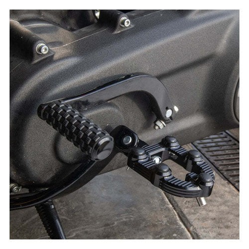 Arlen Ness Moto Motorcycle Motorbike MX Foot Pegs Black - Picture 5 of 6