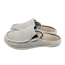 Gecko Man Shoes Mens Size 10 Tan Slip On Slippers GUC 