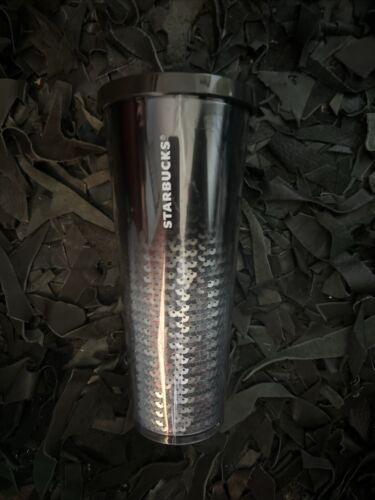 Starbucks Black & Silver Glitter & Sequence Tumbler Cup 24 oz. No Straw - Picture 2 of 6