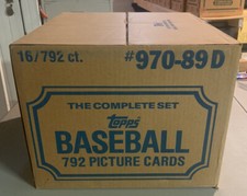 1989 Topps Baseball Case of 16 Complete Sets #970-89D - Factory Sealed