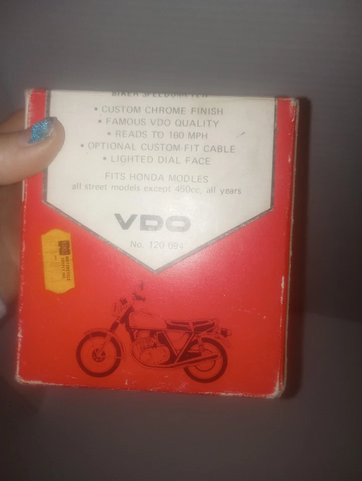 Nuevo de Lote Antiguo Instrumento Motociclista Honda Moto Modelos Velocímetro Caja Org Foto 4 de 4