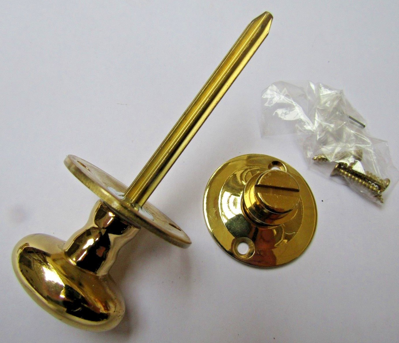 OVAL PRIVACY THUMB TURN Bathroom Toilet Door Security Rack dead Star