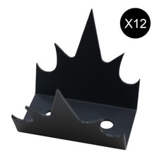 12x Metal Wall Fence Spikes Garden Security Intruder Repellent With Screw Fixing