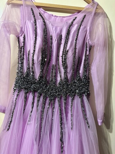 Maxi dress long lilac-size S-M ( wedding, party, prom) - Picture 2 of 9