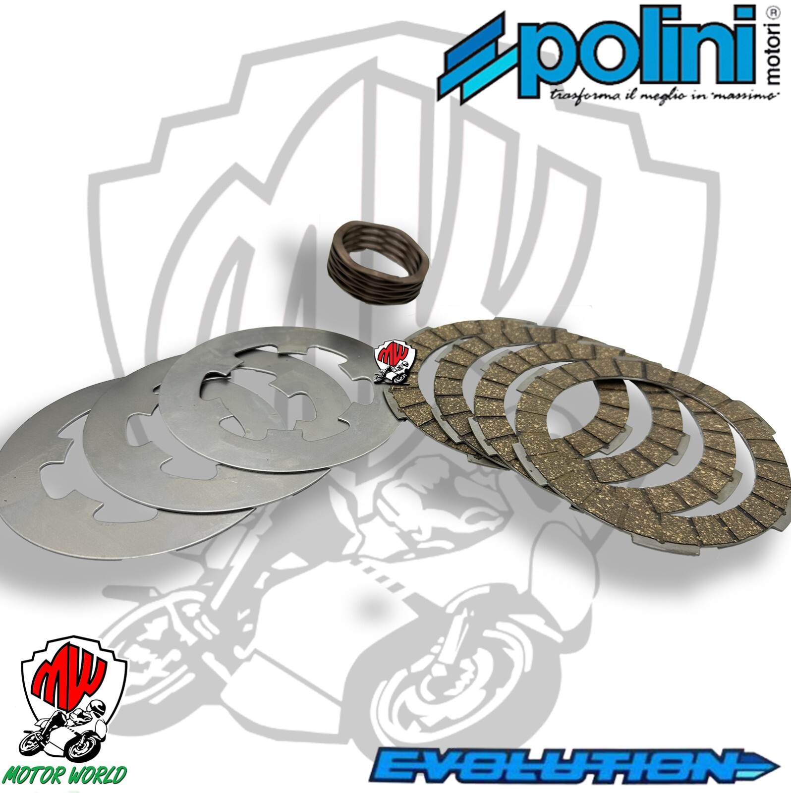 KIT DISCHI FRIZIONE POLINI EVOLUTION PIAGGIO VESPA 125 2T PK