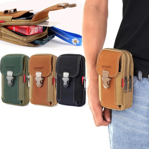 Phone Holster Bag Molle Waist Pouches Small Tactical Duty Belt Backpack Carrying - Picture 1 of 7