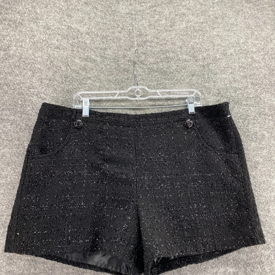 Jennifer Lopez Shorts Women 16 Plus Black High Rise Lined Pull On Chino Pockets - Image 3 of 4