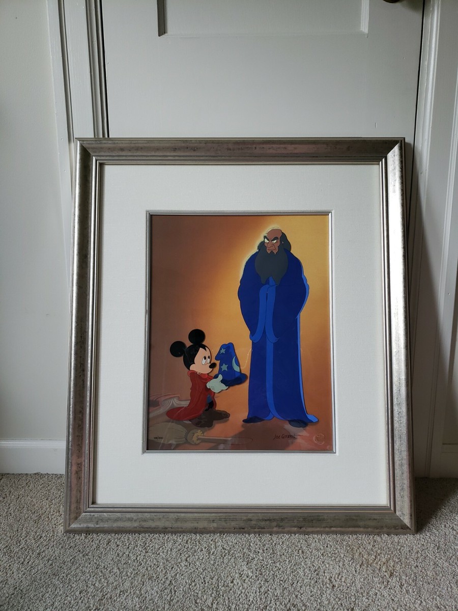 Disney Animation Art Cel Sorcerer Mickey Mouse Yen Sid Fantasia A