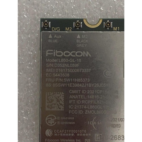 Network Card for ThinkPad T14 P14s Gen 3 5G module 5W11H85373 - Afbeelding 3 van 3