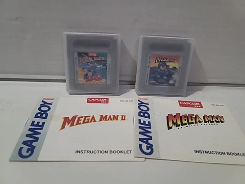 Mega Man Dr. Willy's Revenge & Mega Man II Game Boy Nintendo GB Great Condition 