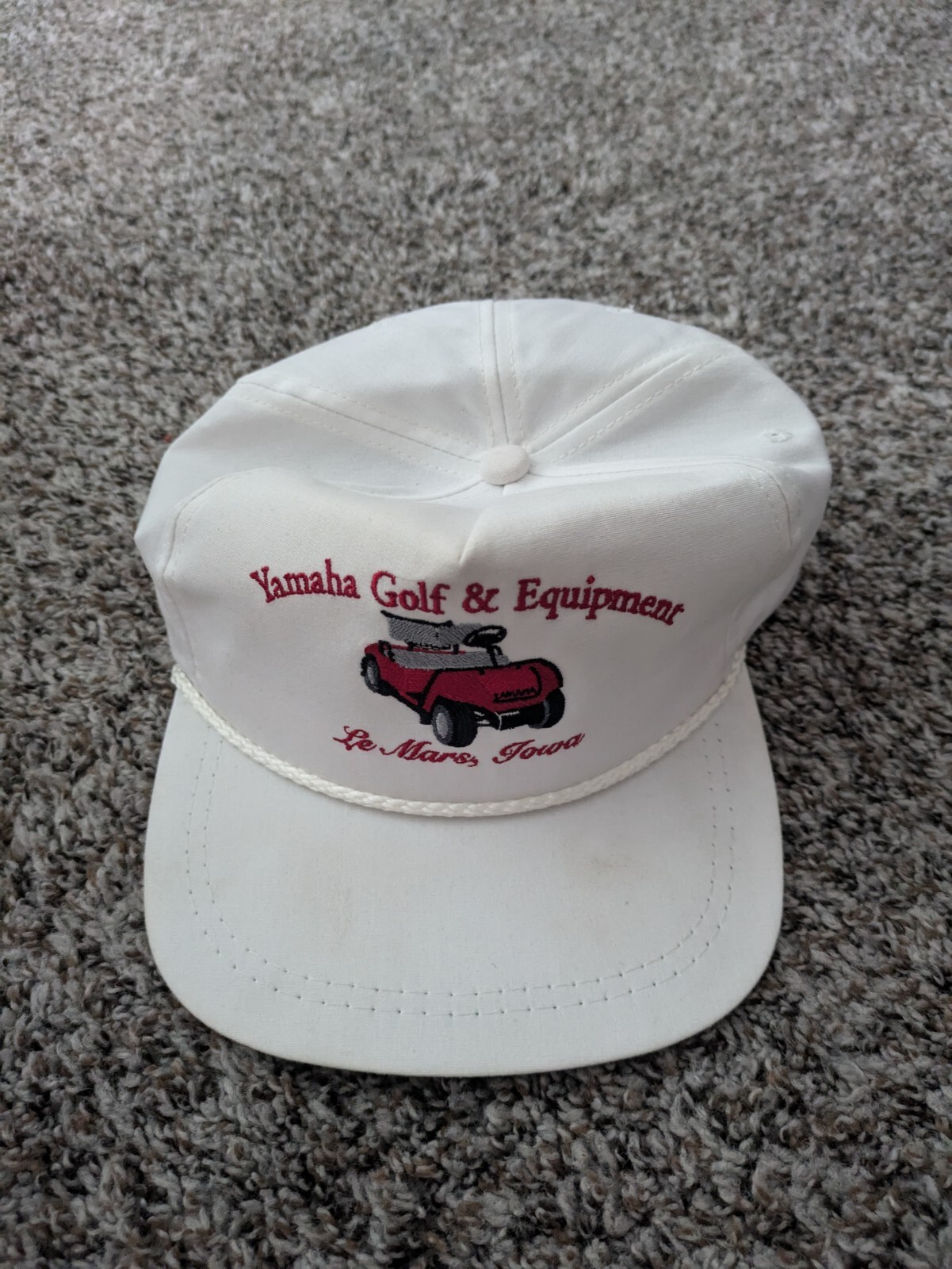 Vintage K Products Strapback Hat USA Made Yamaha Golf Equipment IOWA