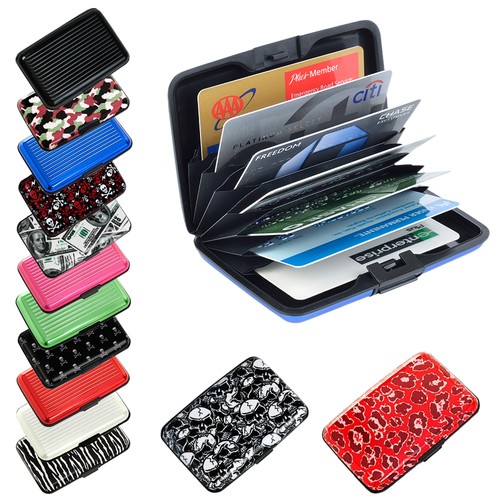 Pocket Waterproof Business ID Credit Card Wallet Holder Aluminum Metal RFID Case - Picture 1 of 13