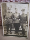 Vintage WW2 Era Real Photo Photograph USSR CCCP Military Soldiers Young Men Old