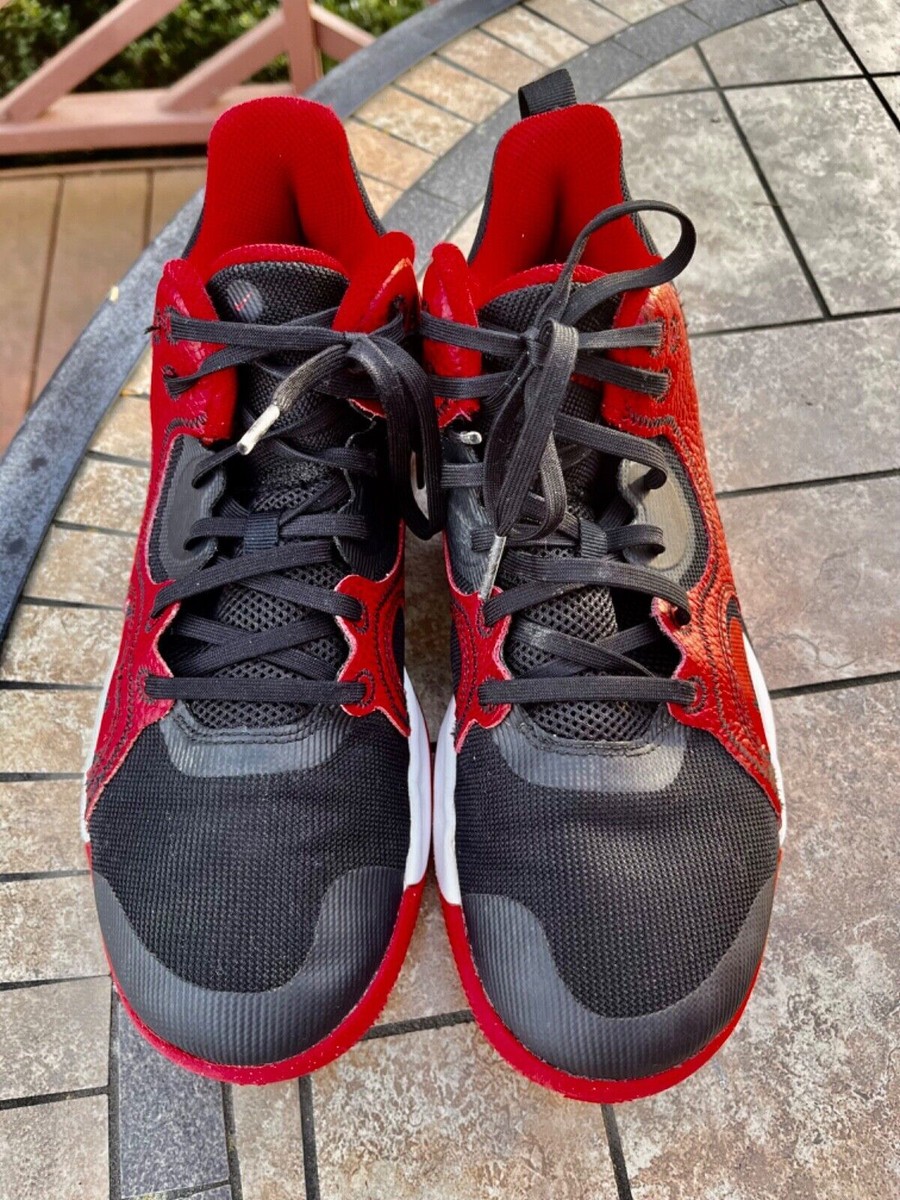 Men's Nike Fly By Mid 2 Black Gym Red 2021 Basketball Shoe size 8