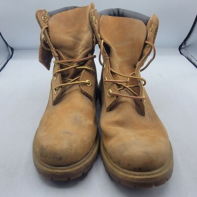 Timberland 6 Inch Womens Size 8M Wheat Nubuck Premium Waterproof