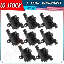 8 Round Ignition Coil Pack For 1999-2006 Chevy Silverado 1500 4.8L 5.3L V8