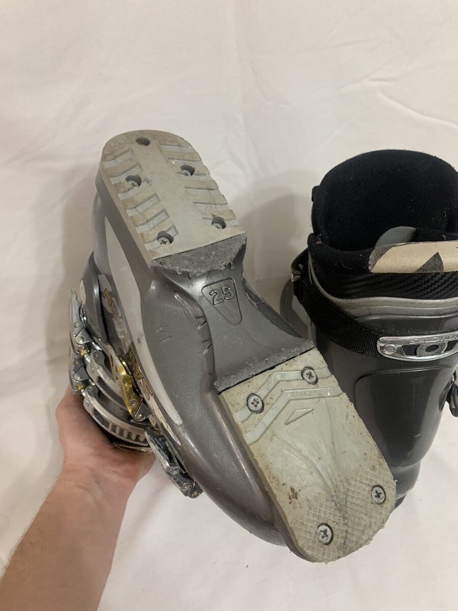 Salomon Alu Mission Ski Boots Grey & Silver Size 298mm 25 Salomon Alu Mission Ski Boots Grey & Silver Size 298mm 25