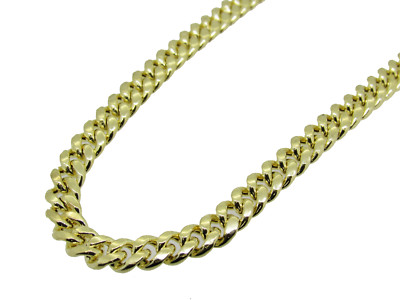 14K Hollow Gold Miami Cuban Link Chain 