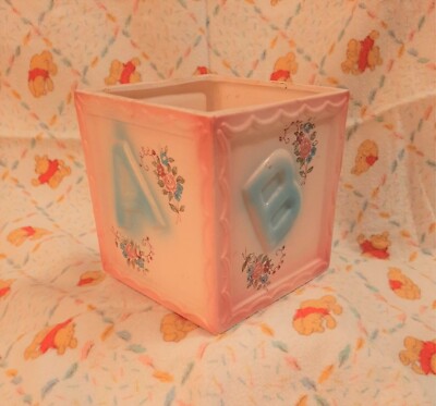 Vintage Nancy Pew Giftwares Baby Vase or Planter ABCD Japan #7984