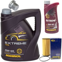 MotoröL Set 5W-40 6 Liter + ÖLfilter SH 4079 P + Schraube FüR VW Jetta IV Beetle
