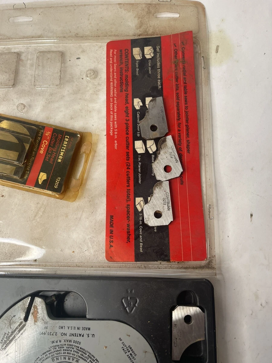Craftsman Molding Cutters