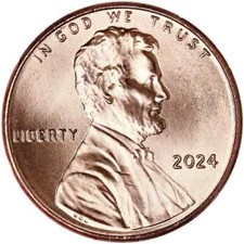 2024 P&D Lincoln Shield Cent Uncirculated US Mint 2 Coin Set