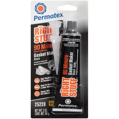 Permatex 25228 The Right Stuff 90 Minute Black Gasket Maker, 3 oz, 1 Count (Pack