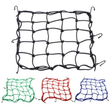 15"X15" Motorcycle Cargo Net for Bike Luggage Rack Snowmobile Cargo Helmet Net