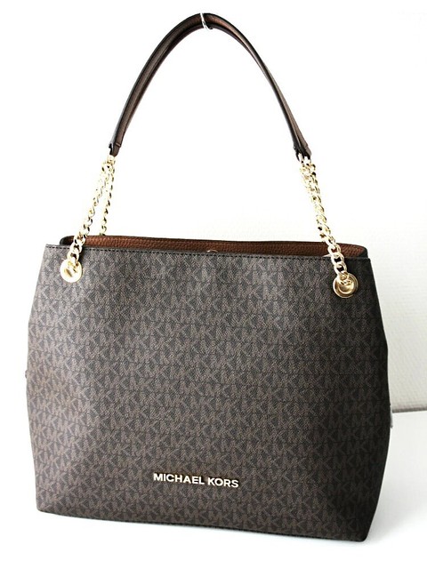 Borsa a spalla Michael Kors Jet Set Charm in tessuto nero | H-Brands