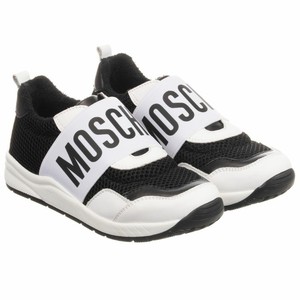moschino logo trainers