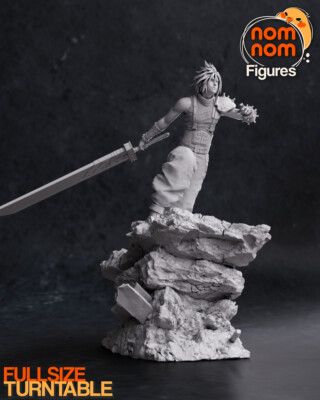 Cloud Strife aus FF VII 7 Remake Resin 3d gedruckt DIY Modellbausatz