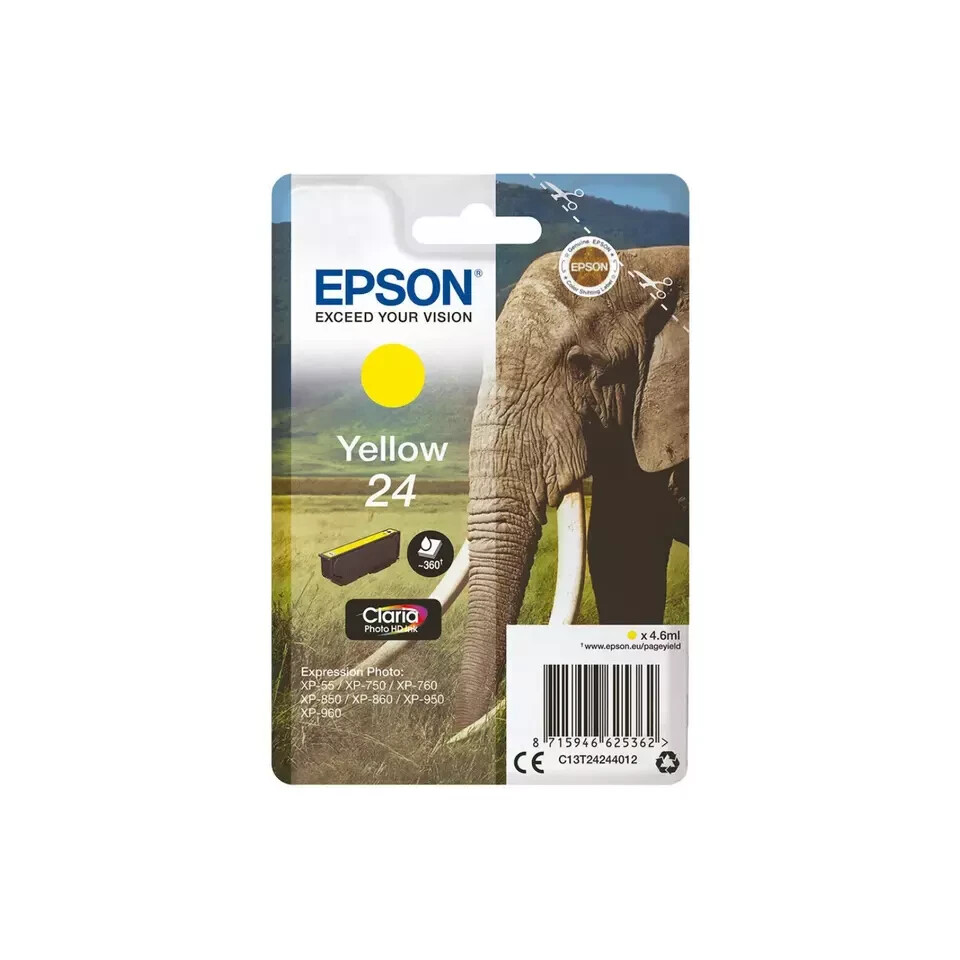 Epson 24 Elephant Ink Cartridges T2421-T2428 For XP-65 XP-760 XP-970 XP-860 LOT