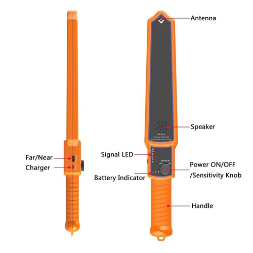 Sewer pipe detection device 512hz pipe inspection camera receiver pipe Locator - Picture 7 of 14