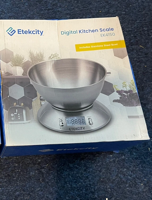 Kitchen Scale Food Etekcity with Bowl, Digital Weight Scale for Food Ounces a...