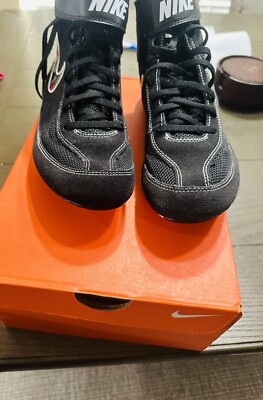 NEW Nike Speedsweep VII Wrestling Shoes Black White Size 7.5  display picture 1