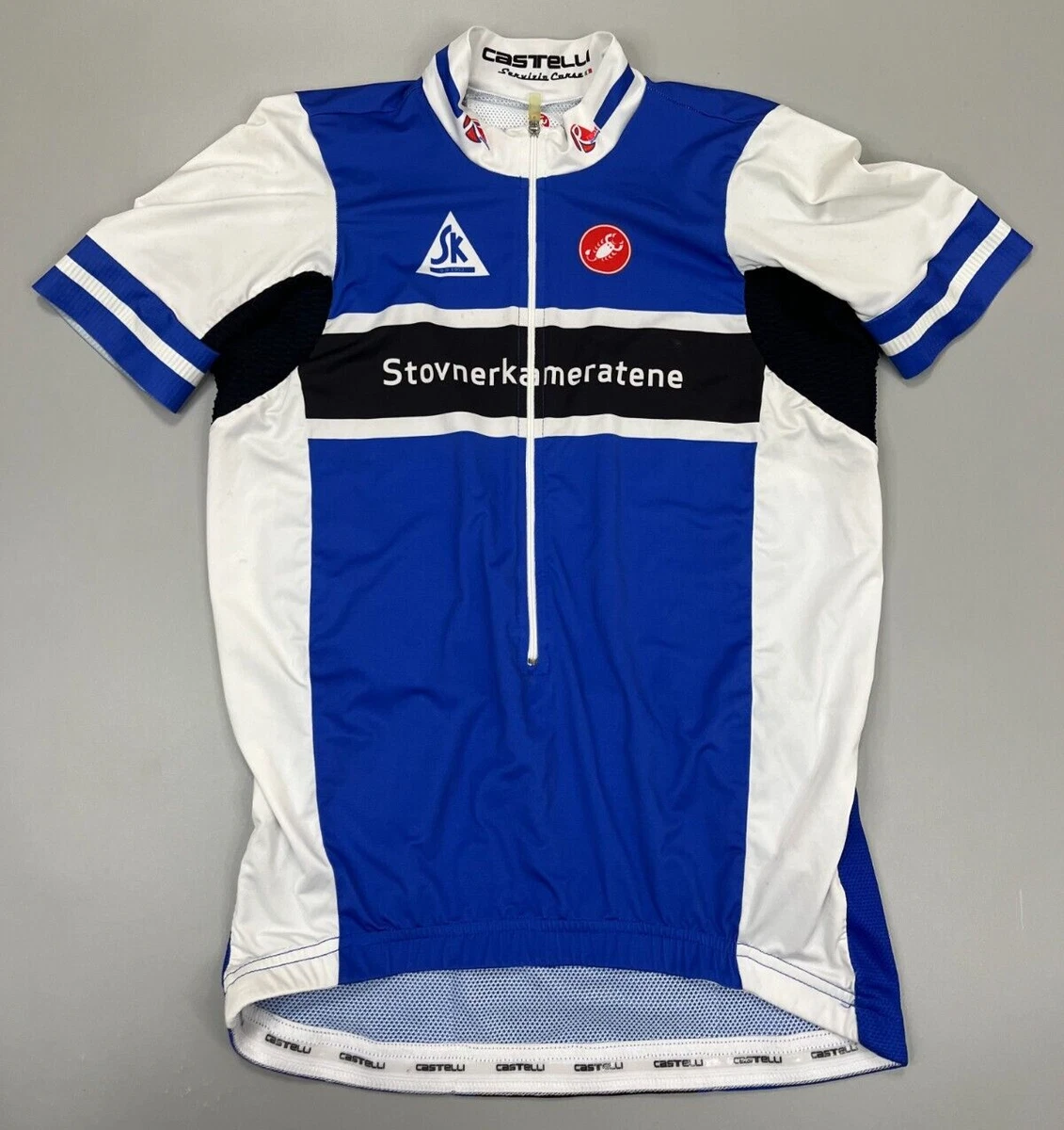 Men s Castelli Rosso Servizio Corsa Jersey Size L eBay