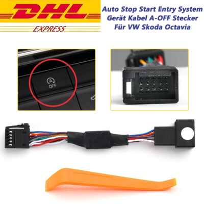 Car Start Stop Engine System Control Cable Disable Plug For VW Skoda Octavia DE
