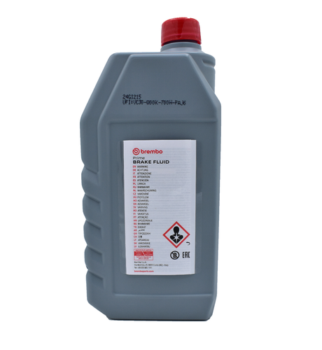Olio Freni Dot 4 BREMBO Liquido Freni Per Auto Moto Premium Brake Fluid 12 Litri - Foto 3 di 3