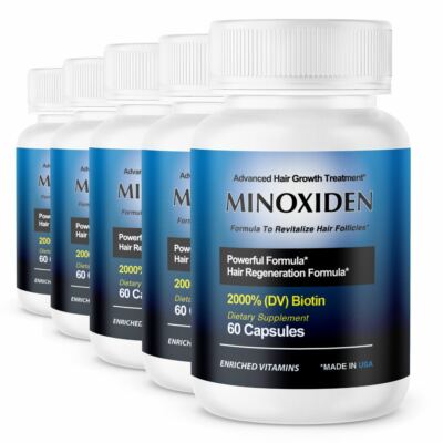 Minoxiden 2000% DV Hair Growth Formula Extra Strength Hair Regrowth Pills 300ct