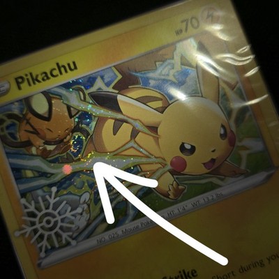SEALED FART SWIRL   Pikachu 049/195 Cosmos Holo Snowflake Stamped Pokemon Card
