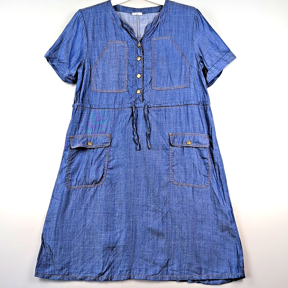 sachin and babi light blue dress Casual Button Dresses main image 0