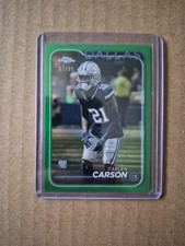 Caelon Carson Rookie Card No 7/99 - Green HOLO - Topps Chrome
